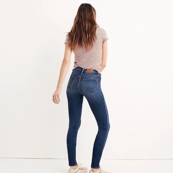 Madewell Tall 10" High-Rise Skinny Jeans in Danny Wash - Picture 7 of 7